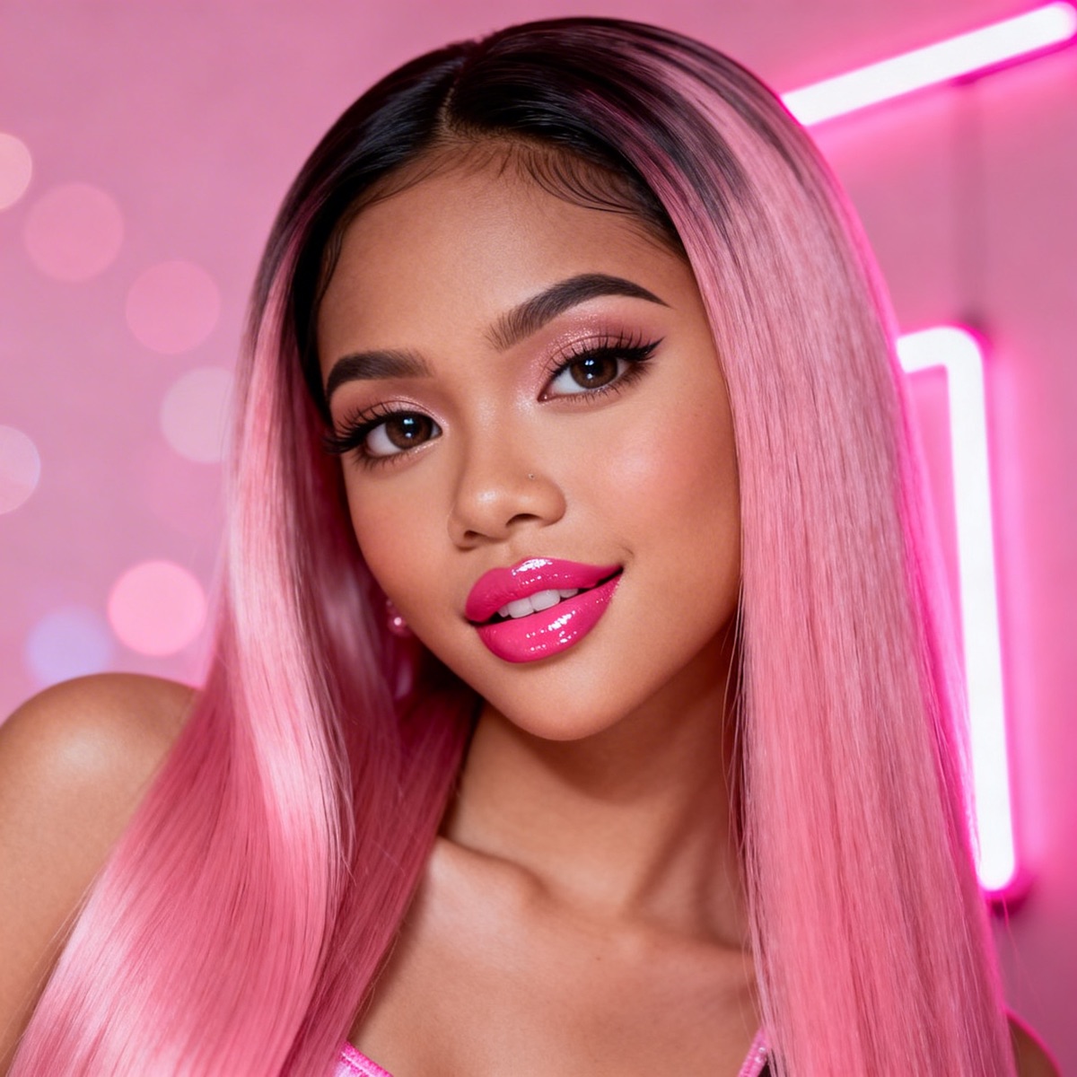 Olsson Beauty hair extensions model